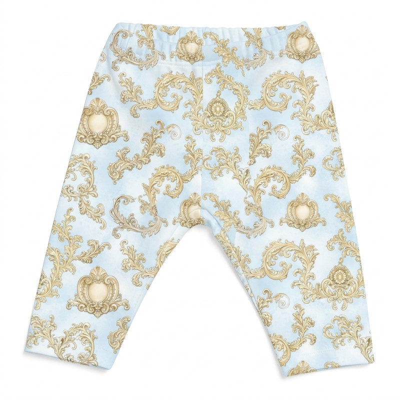 Girls’ Organic Pima Cotton Leggings L003 ROYAL BLUSH BLUE