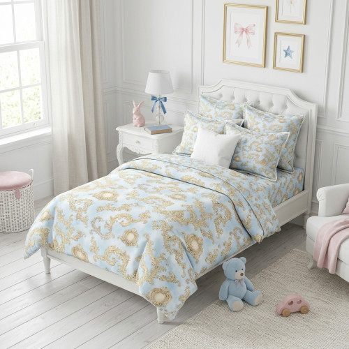 Bedding Set LIN001 ROYAL BL..
