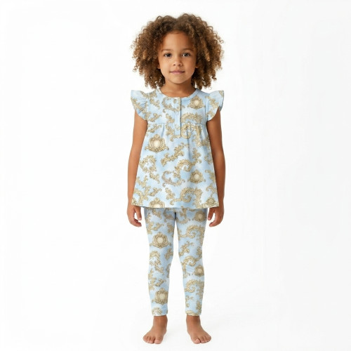 Yoke Girls Pyjama 100% orga..