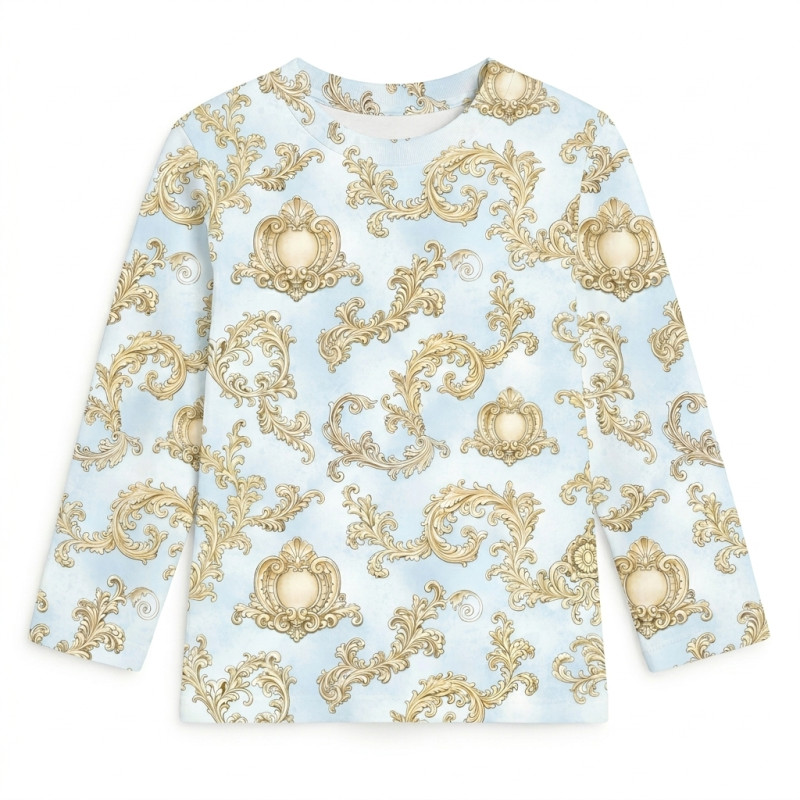 Футболка з довгим рукавом для хлопчиків та дівчаток TSH002 ROYAL BLUSH BLUE Футболка з довгим рукавом для хлопчиків та дівчаток TSH002 ROYAL BLUSH BLUE