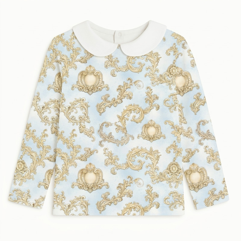 Long Sleeve T-shirt for Boys and Girls з комiрцем TSH002CL ROYAL BLUSH BLUE Long Sleeve T-shirt for Boys and Girls з комiрцем TSH002CL ROYAL BLUSH BLUE