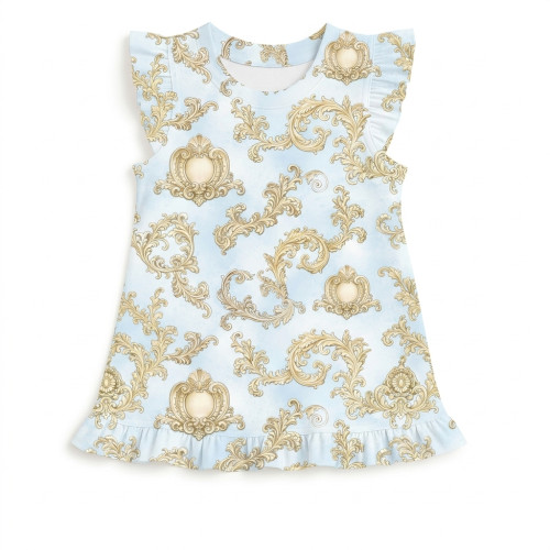 Frill Trim Sleeveless Top f..