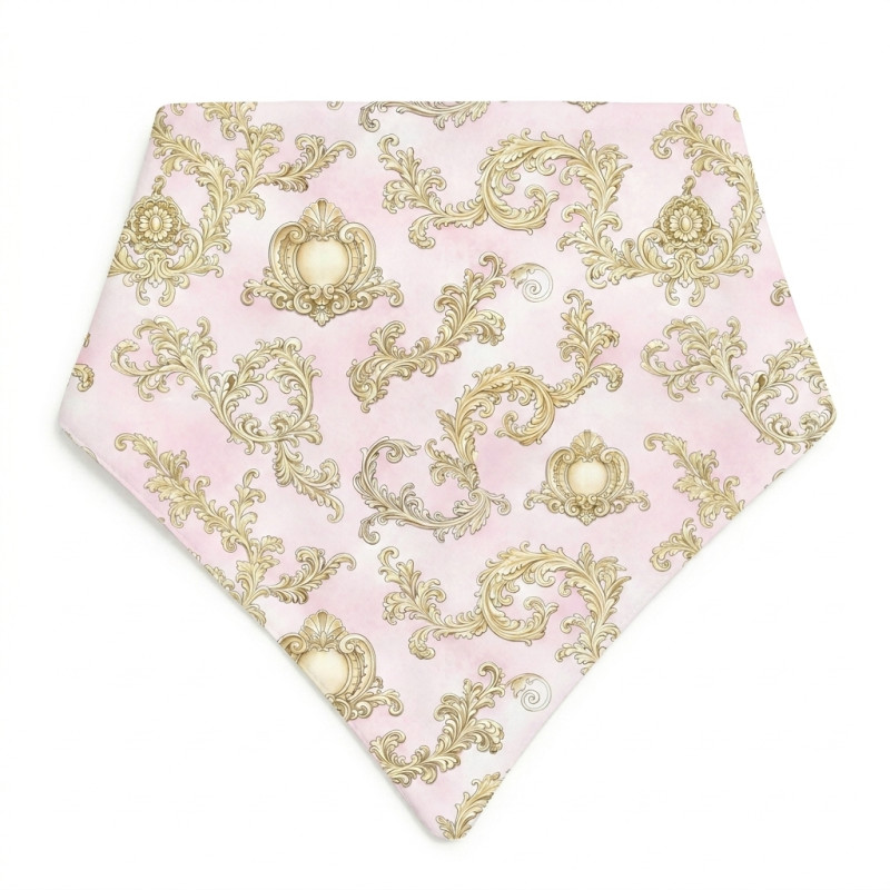 Слинявчик-бандана трикутної форми для немовлят Bib001 ROYAL BLUSH PINK