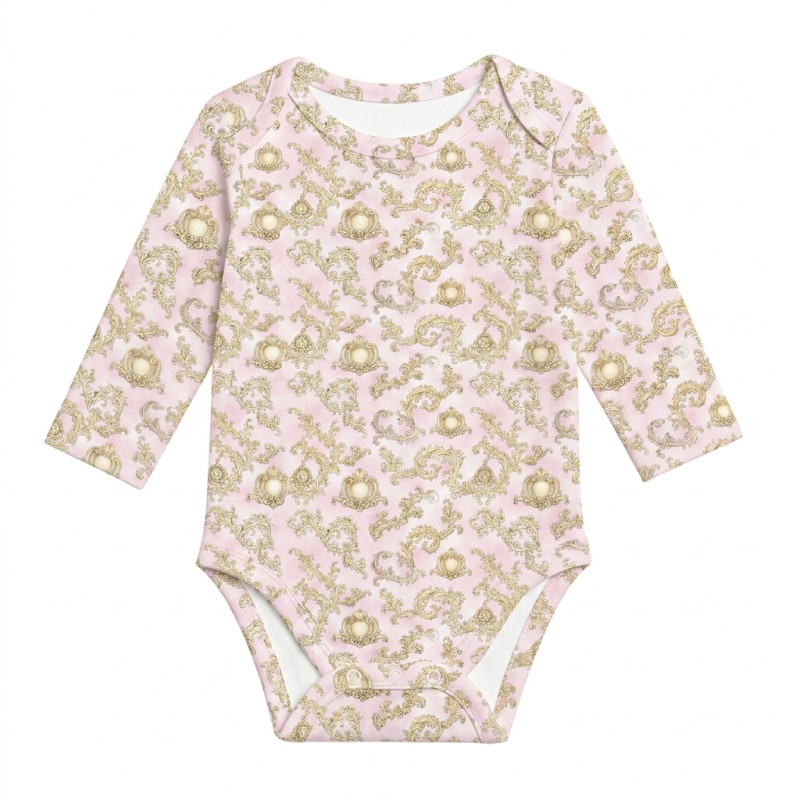 Боді з довгим рукавом  для немовлят BLS001  ROYAL BLUSH PINK