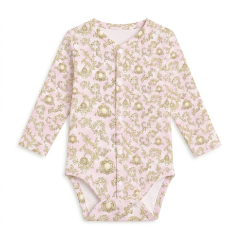 Printed Long-Sleeve Front F..