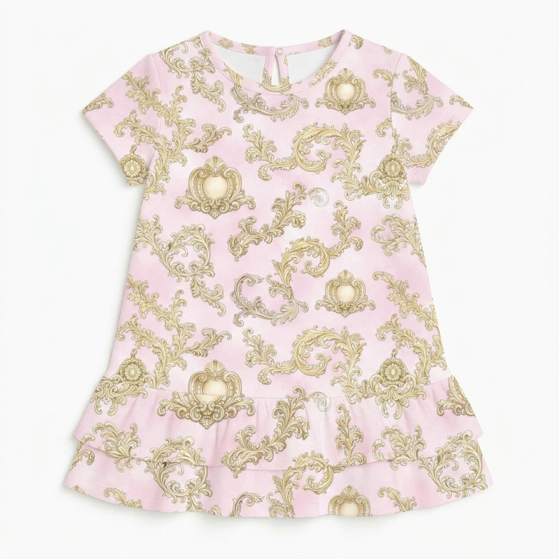 Supima Cotton Night Dress with Ruffle DR002 ROYAL BLUSH PINK Supima Cotton Night Dress with Ruffle DR002 ROYAL BLUSH PINK