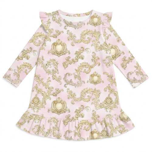 Charming Long-Sleeved Night..