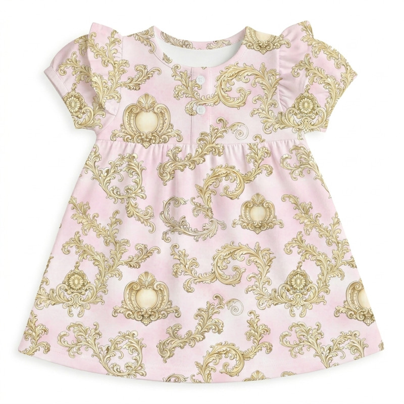Supima Cotton Night Dress with Ruffle DR019 ROYAL BLUSH PINK Supima Cotton Night Dress with Ruffle DR019 ROYAL BLUSH PINK