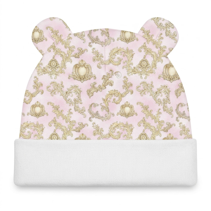 Шапочка з вушками H002 ROYAL BLUSH PINK