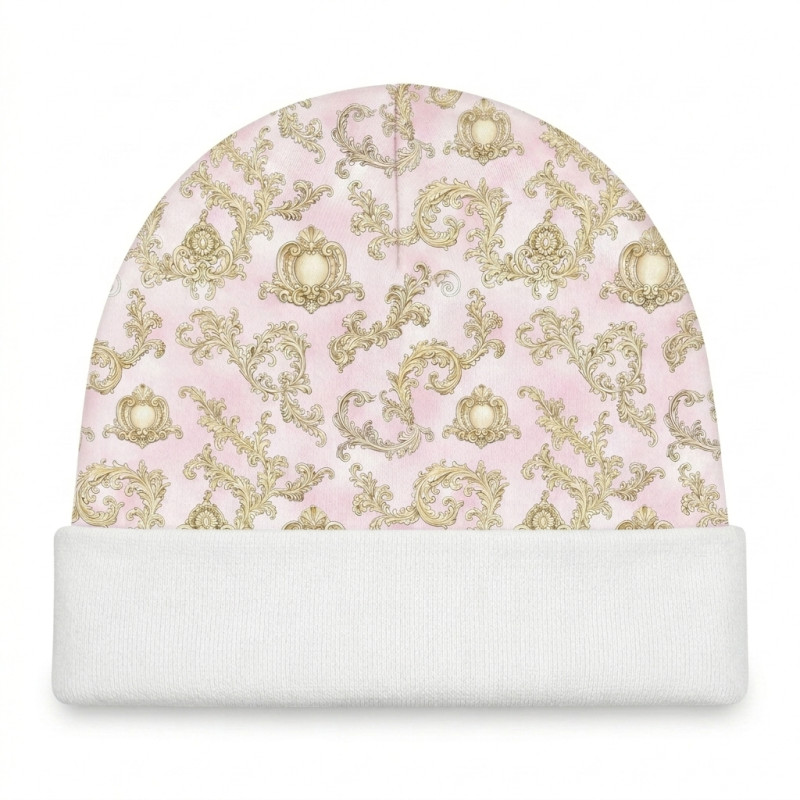 Cotton Baby Hat H004 ROYAL BLUSH PINK Cotton Baby Hat H004 ROYAL BLUSH PINK