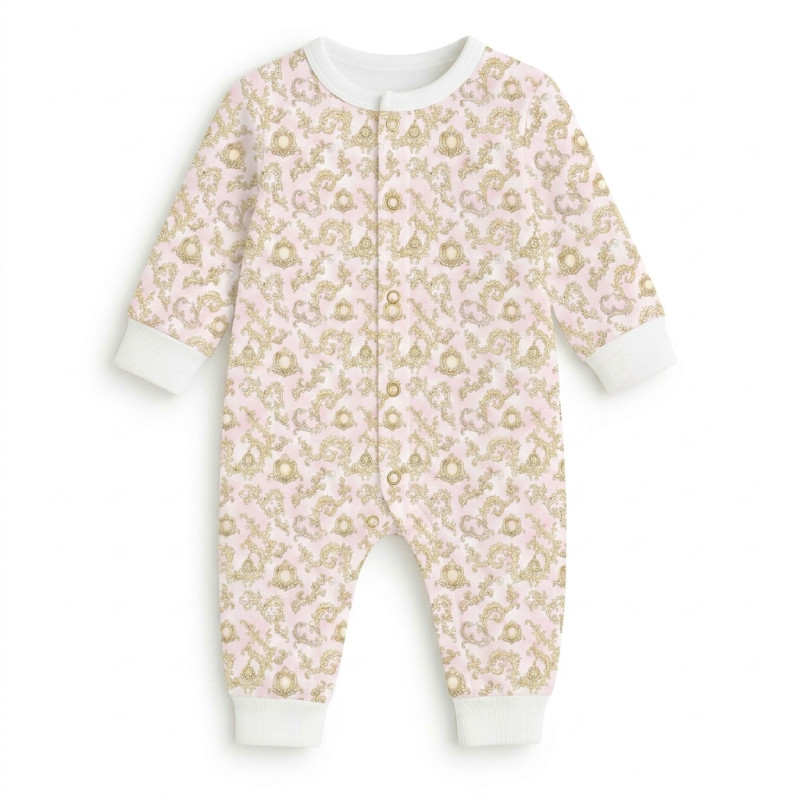 Long sleeve Romper for baby K060 ROYAL BLUSH PINK Long sleeve Romper for baby K060 ROYAL BLUSH PINK