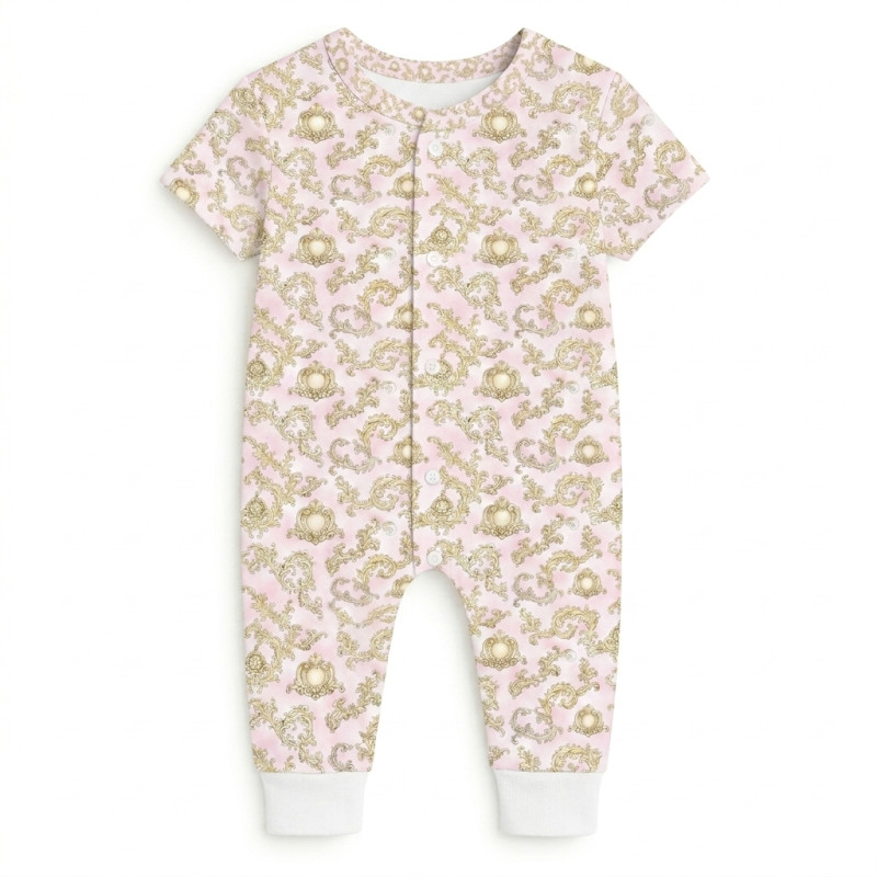 Romper Short sleeve K061 ROYAL BLUSH PINK Romper Short sleeve K061 ROYAL BLUSH PINK