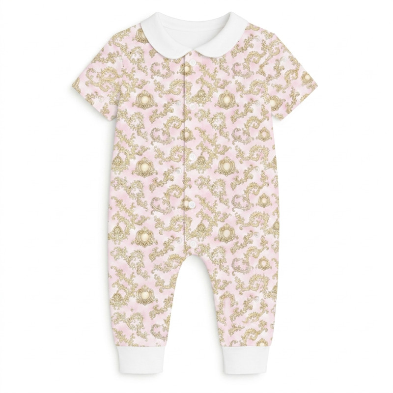 Romper Short sleeve with Collar K061CL ROYAL BLUSH PINK Romper Short sleeve with Collar K061CL ROYAL BLUSH PINK