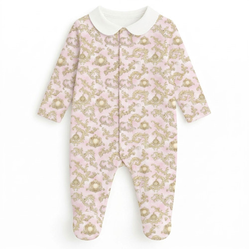 Babygrow with collar 100% p..