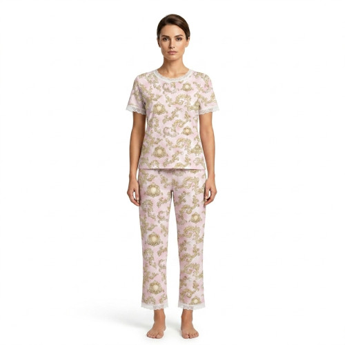 Elegant Set with Short-Slee..