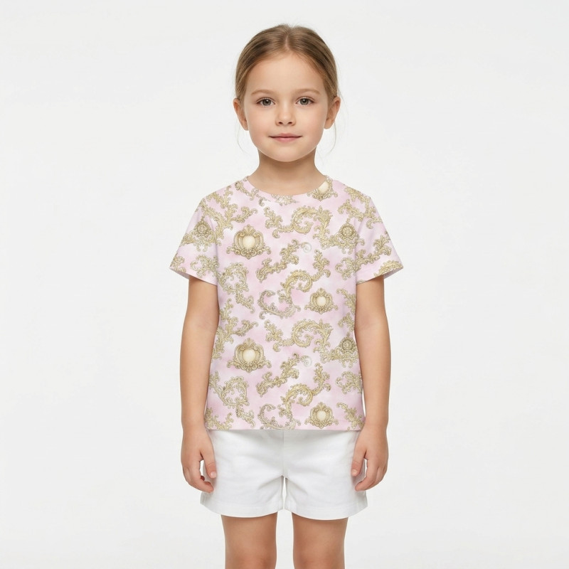 Short Sleeve T-shirt for Boys and Girls TSH001 ROYAL BLUSH PINK Short Sleeve T-shirt for Boys and Girls TSH001 ROYAL BLUSH PINK