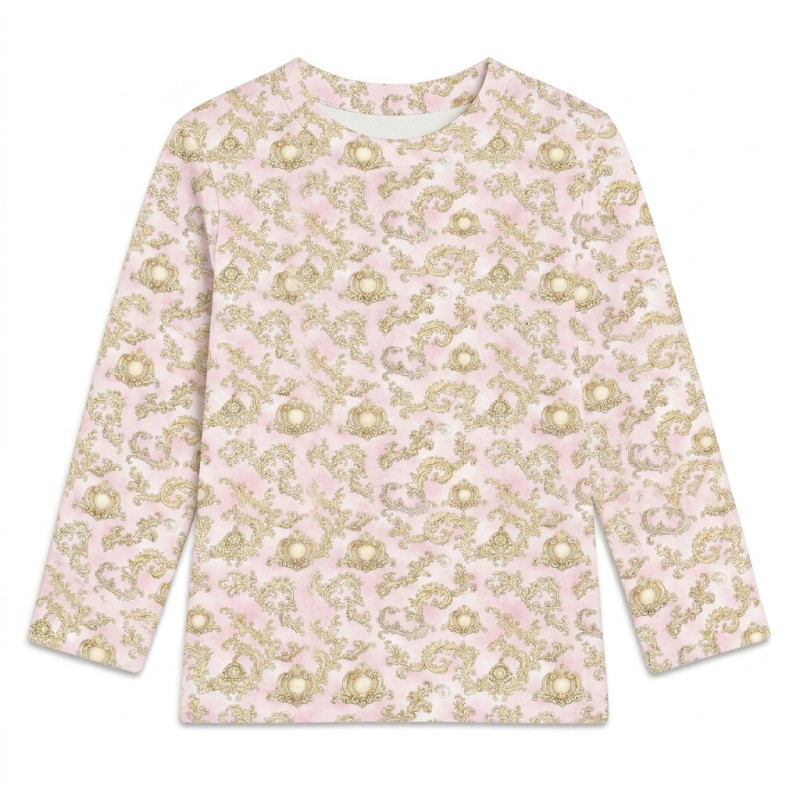 Футболка з довгим рукавом для хлопчиків та дівчаток TSH002 ROYAL BLUSH PINK Футболка з довгим рукавом для хлопчиків та дівчаток TSH002 ROYAL BLUSH PINK