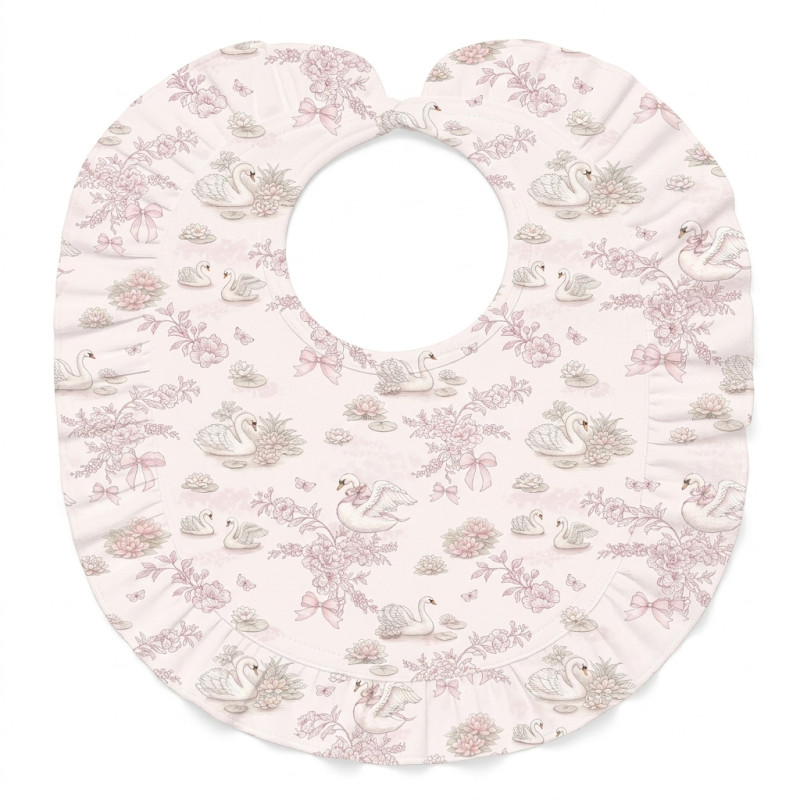 Baby Bib with Ruffles for girl BIB006 SERENITY