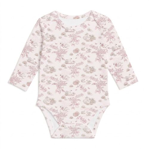 Printed Long-Sleeved Bodyve..