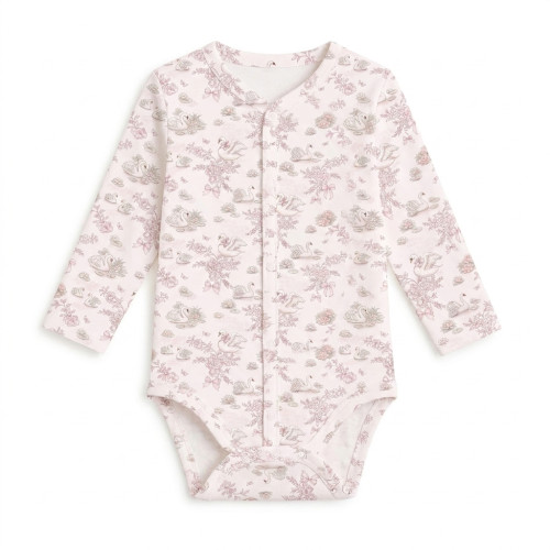 Printed Long-Sleeve Front F..