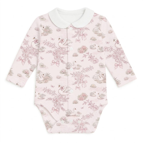 Printed Long-Sleeve Front F..