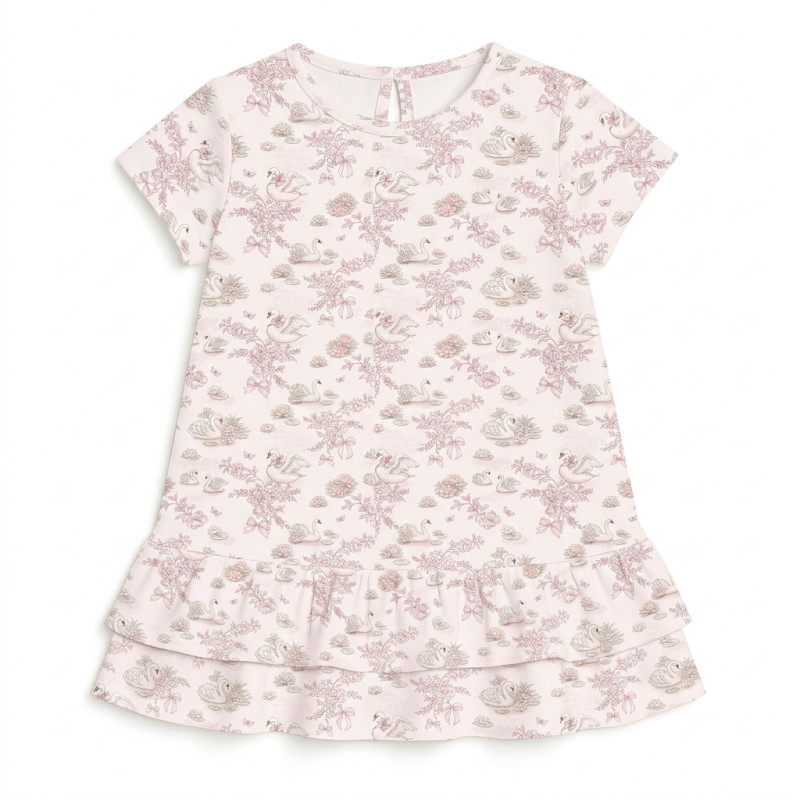 Supima Cotton Night Dress with Ruffle DR002 SERENITY Supima Cotton Night Dress with Ruffle DR002 SERENITY