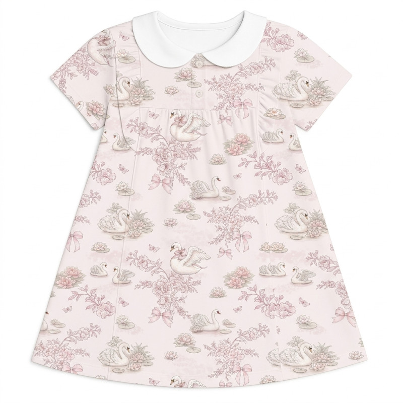 Supima Cotton Night Dress with Ruffle and Collar DR018CL SERENITY Supima Cotton Night Dress with Ruffle and Collar DR018CL SERENITY