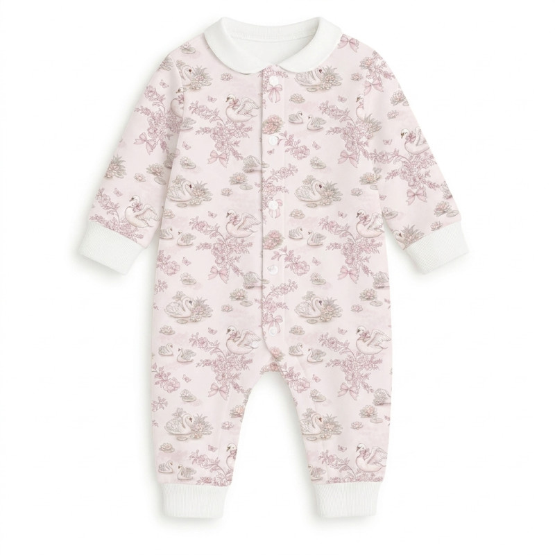 Long sleeve Romper for baby with collar K060CL SERENITY Long sleeve Romper for baby with collar K060CL SERENITY