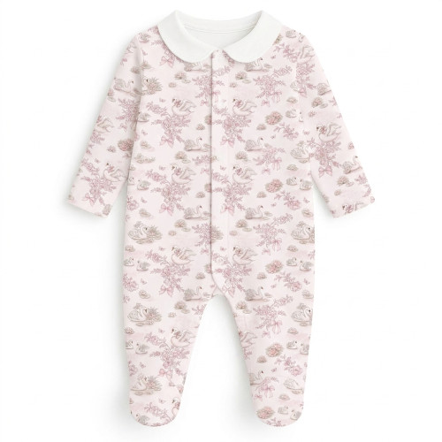 Babygrow with collar 100% p..