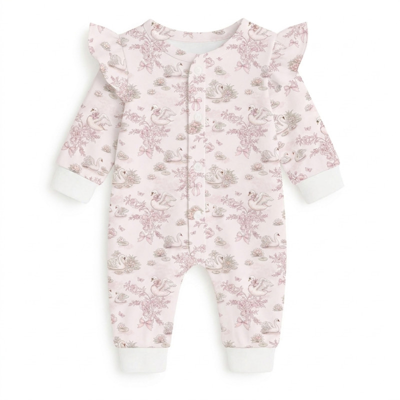 Long sleeve Romper for baby with ruffles K070 SERENITY Long sleeve Romper for baby with ruffles K070 SERENITY