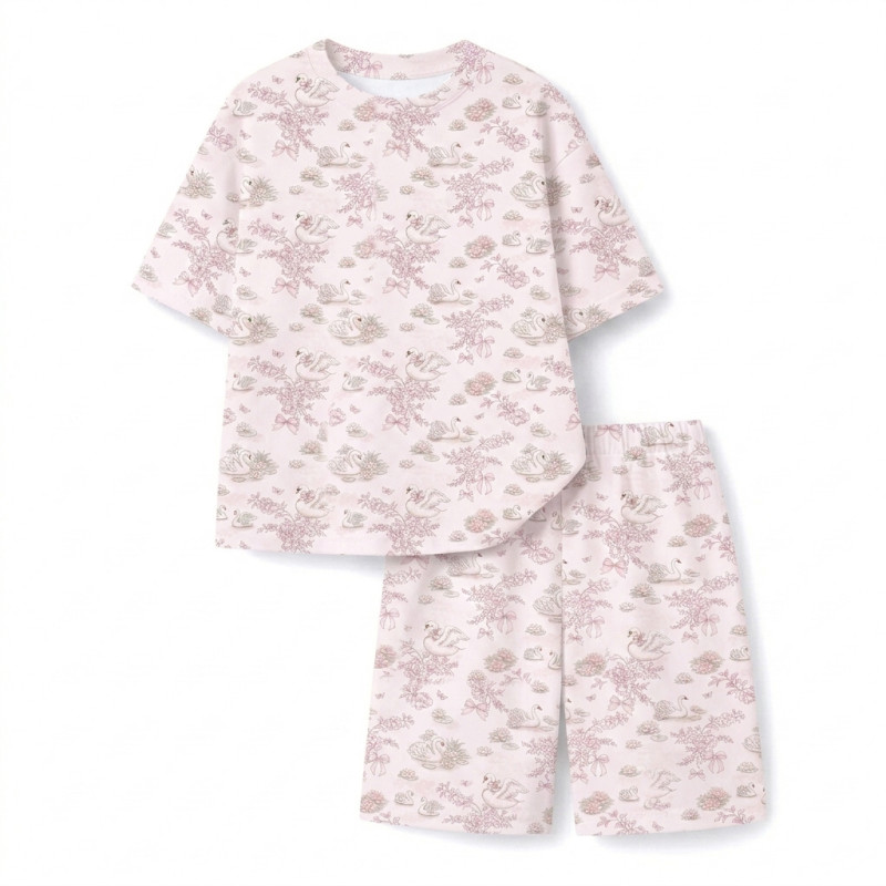 Pyjama short sleeve OVERSIZE 100% organic pima Cotton PJ006 SERENITY Pyjama short sleeve OVERSIZE 100% organic pima Cotton PJ006 SERENITY