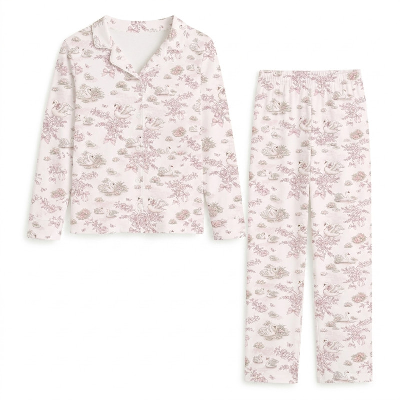 Luxury Children’s Pajama Set with English Collar – Organic Pima Cotton PJ022 SERENITY Luxury Children’s Pajama Set with English Collar – Organic Pima Cotton PJ022 SERENITY