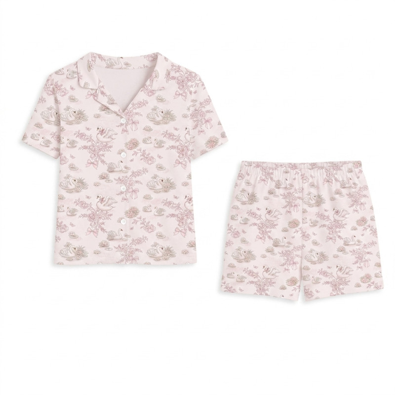 Children’s Pajama Set with Short Sleeves and Shorts PJ023 SERENITY Children’s Pajama Set with Short Sleeves and Shorts PJ023 SERENITY