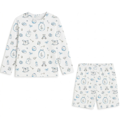 Printed Supima Cotton Top a..