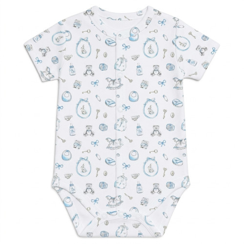 Printed Short-Sleeve Front ..