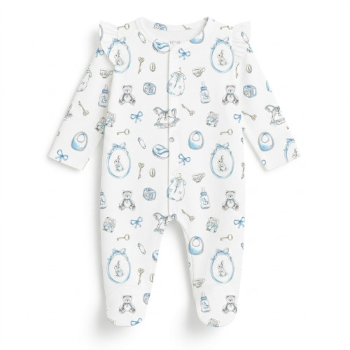 Babygrow with ruffles 100% ..