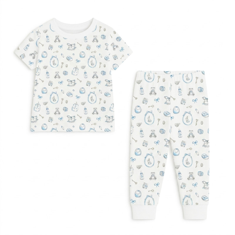 Patterned Supima Cotton Pyjamas Set PJ008 Patterned Supima Cotton Pyjamas Set PJ008