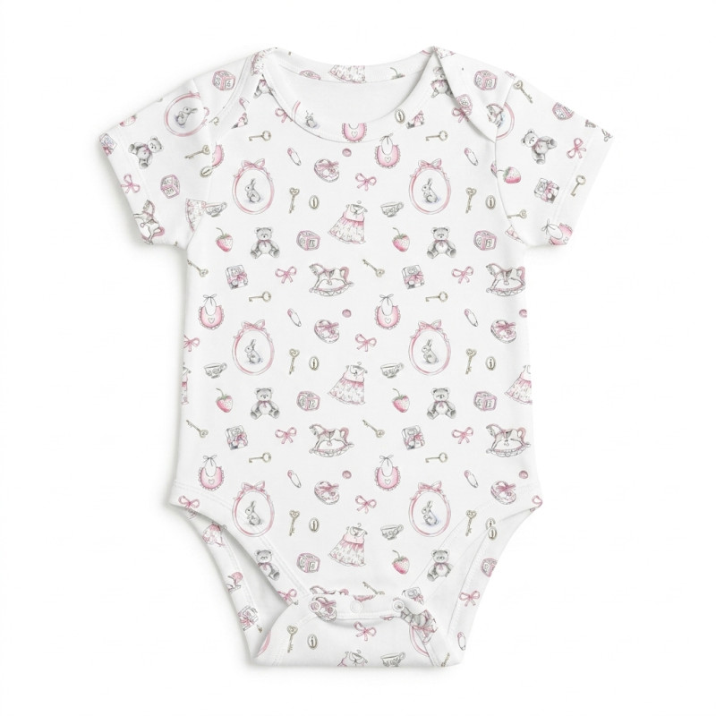 Printed Short-Sleeve Bodyvest for Babies BSHL001 Printed Short-Sleeve Bodyvest for Babies BSHL001