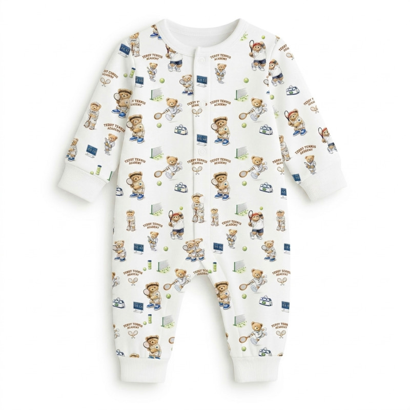 Long sleeve Romper for baby K060 TENNIS ACADEMY