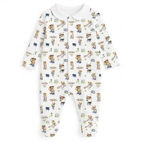 Babygrow with collar 100% p..