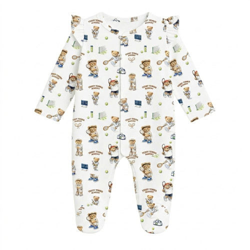 Babygrow with ruffles 100% ..