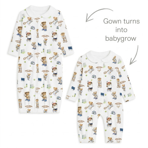 Baby converter gown with co..