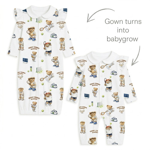 Baby converter gown with co..