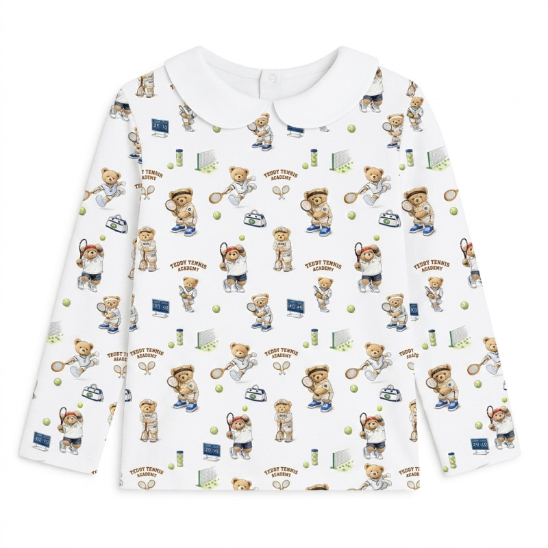 Long Sleeve T-shirt for Boys and Girls з комiрцем TSH002CL TENNIS ACADEMY Long Sleeve T-shirt for Boys and Girls з комiрцем TSH002CL TENNIS ACADEMY