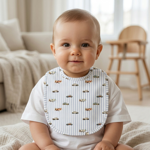 Baby Bib with Picot Trim BI..