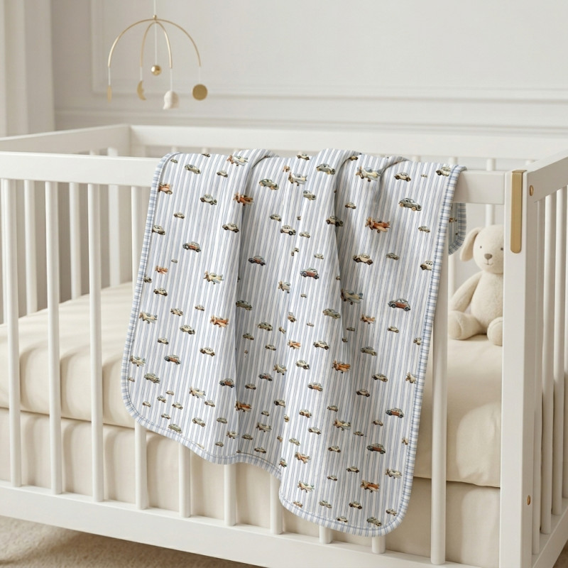 Two-Layer Baby Blanket BL001 VELVET BLUE Two-Layer Baby Blanket BL001 VELVET BLUE
