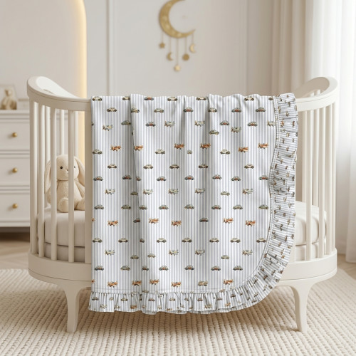 Two-Layer Baby Blanket with..
