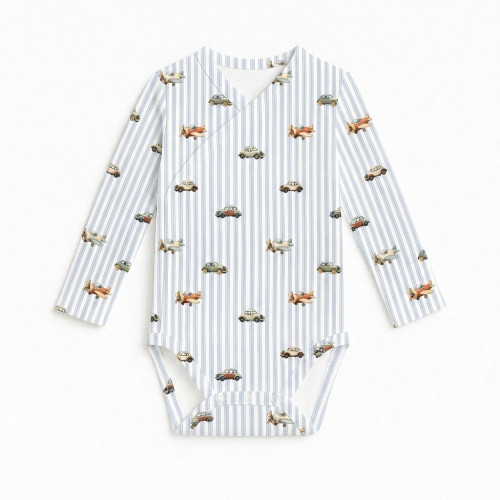 Printed Long-Sleeve Kimono ..