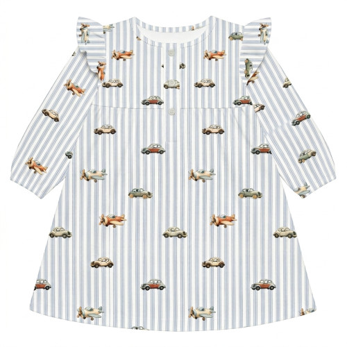 Charming Long-Sleeved Night..