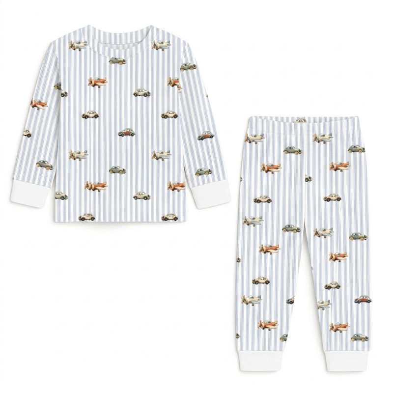 Pyjama long sleeve 100% organic pima Cotton PJ001 VELVET BLUE Pyjama long sleeve 100% organic pima Cotton PJ001 VELVET BLUE